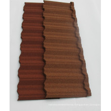 Colored  stone coated metal roof tile for building material